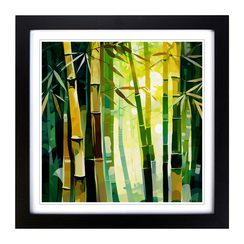 Single Picture Frame Print on Wood, Black