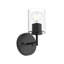 Éclairage pour salle de bain 1 lumière noire avec abat-jour en verre transparent Replay Collection-131264937-131264939-131264945