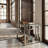 Varda Glass Top End Table