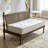 Simple Brown Upholstered Rattan Solid Wood Sofa