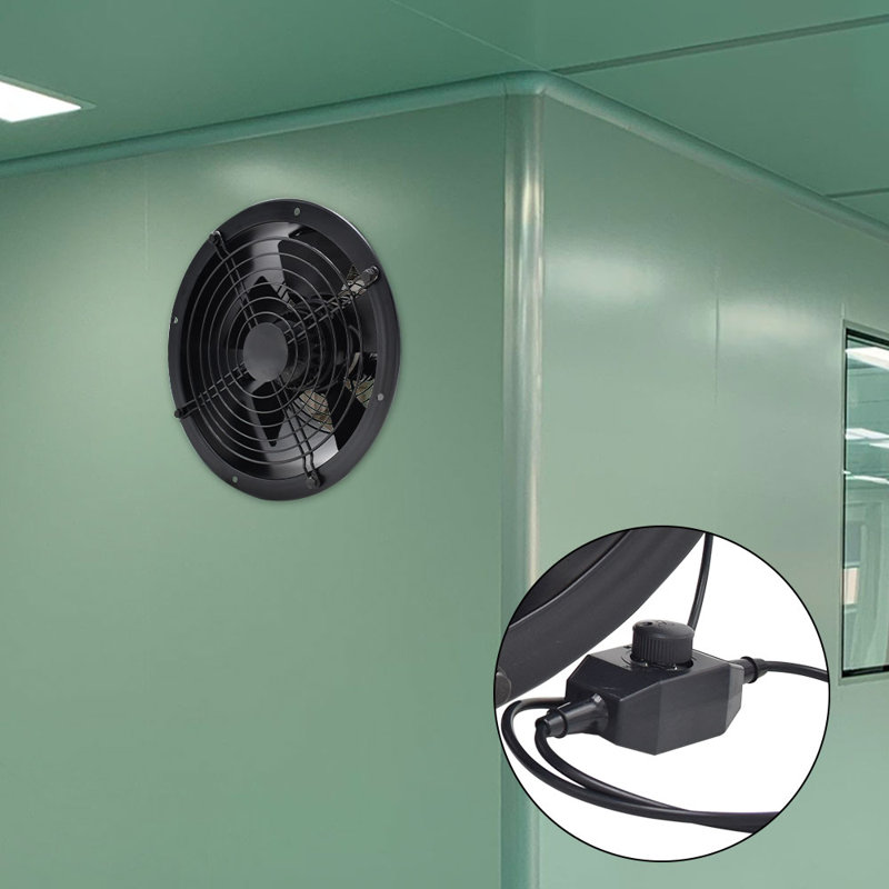 Livingandhome Ventilation Wall-Mounted Exhaust Axial Fan 12-inch
