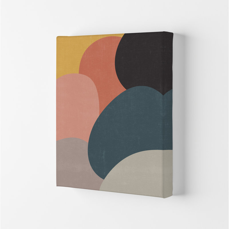 Colourful Abstract Shapes Original - Print, No Frame, 59cm H x 42cm W x 1cm D