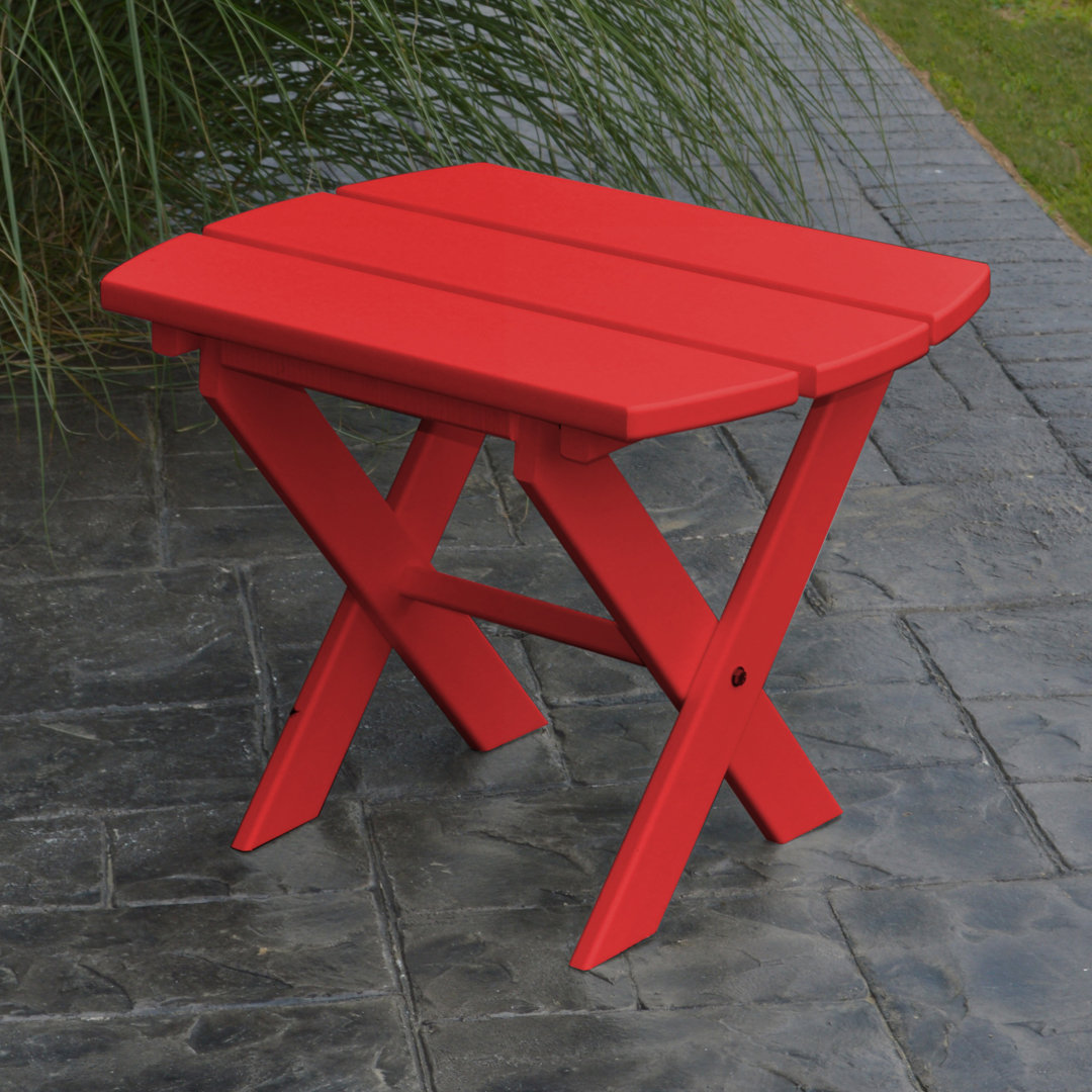 Anika Folding Plastic Side Table Millwood Pines 