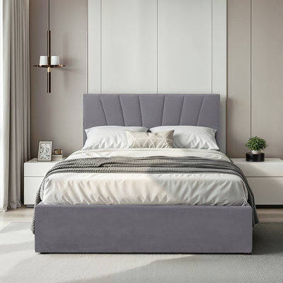 Balcer Upholstered Ottoman Lift Up Storage Bed
