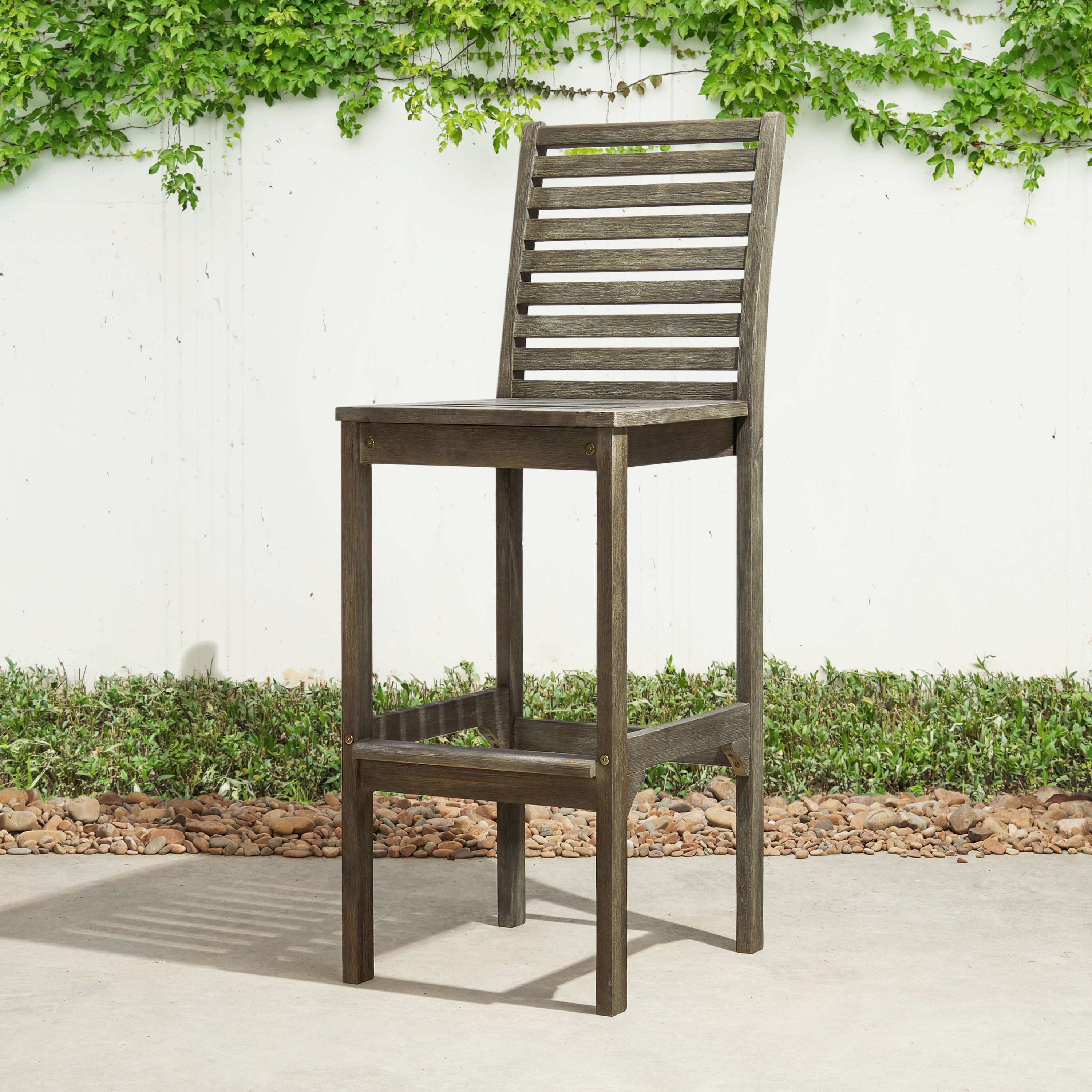 Wildon Home® Caya Eucalyptus Outdoor 32'' Bar Stool | Wayfair