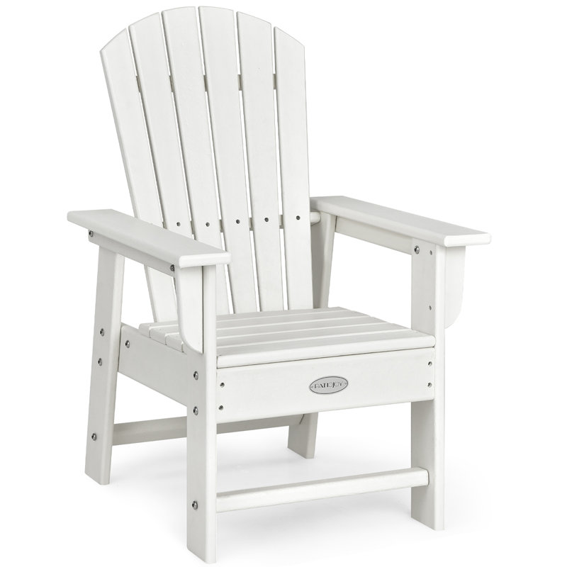 Wood Outdoor Adirondack Chair, White