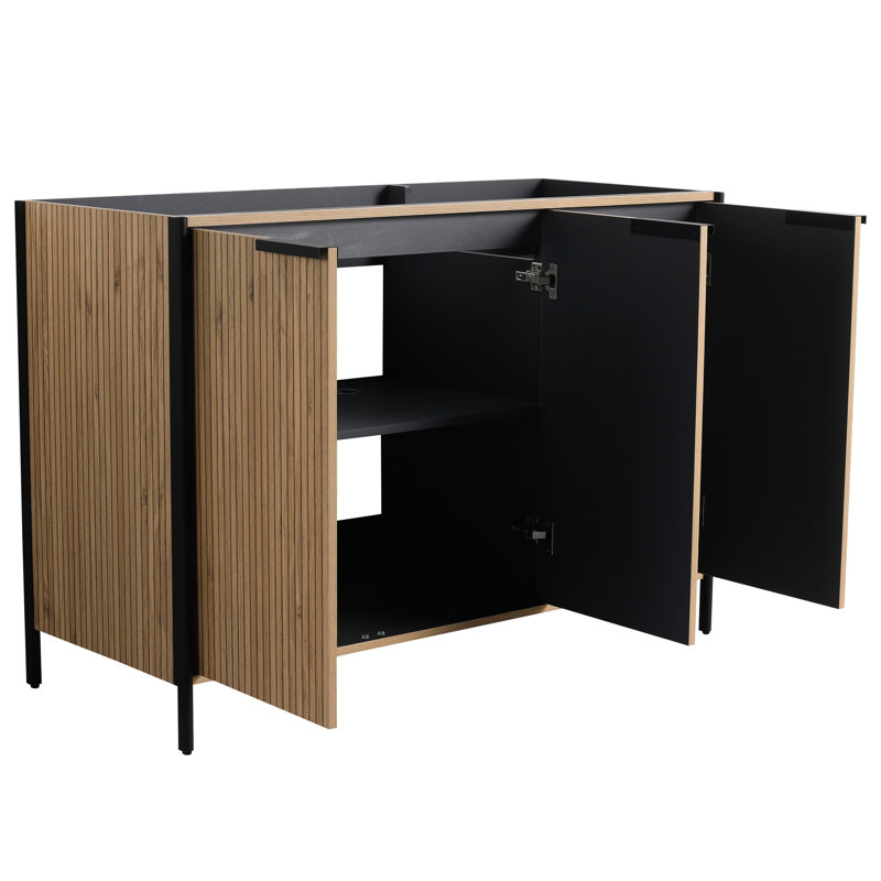 Meuble-lavabo Coffee 48 po - Contreplaqué, armoire généreuse