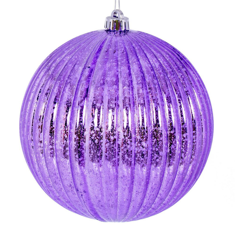 Ensemble de 6 boules de Noël Chistmas, Lavande