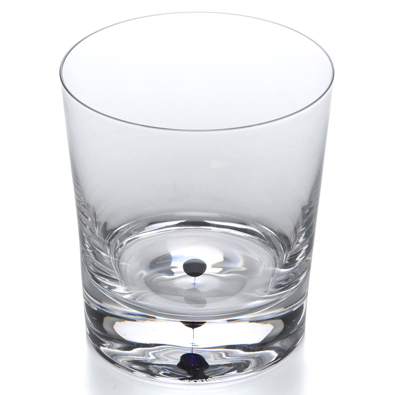 Intermezzo 8 oz. Whiskey Glass, Blue/Clear, 11 oz.
