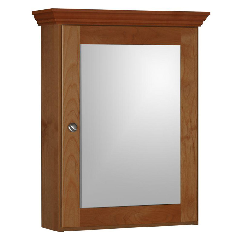 Armoire à pharmacie à fixation murale Simplicity, H 27 po x l 19 po x P 6,5 po, Droite, Aulne moyen