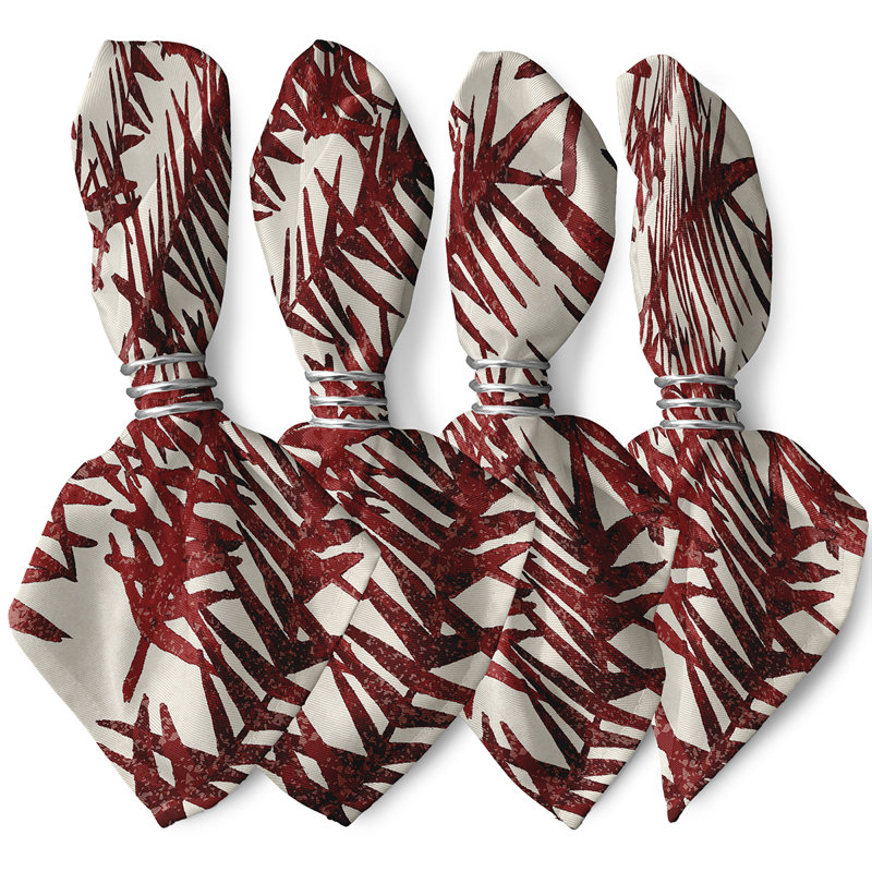 Ensemble de serviettes 4 pièces Marlow Spikey, Rouge