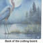 Planche à découper en verre Blue Heron