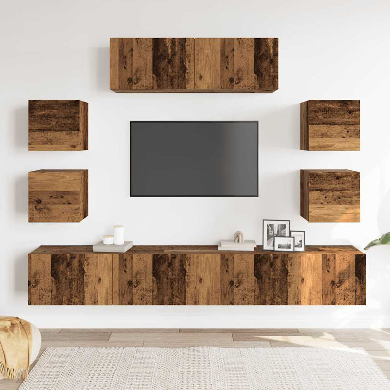 Hagues Unfinished Entertainment Centre, 200cm, Artisan Oak