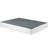 Queen Size Mattress Foundation In Black Metal - Textured Fabric Cover 12 Slat Support 700lbs Capacity Easy Assembly 8.5" Inch Stand Wrapping 700lb Installation 8.5-826426986