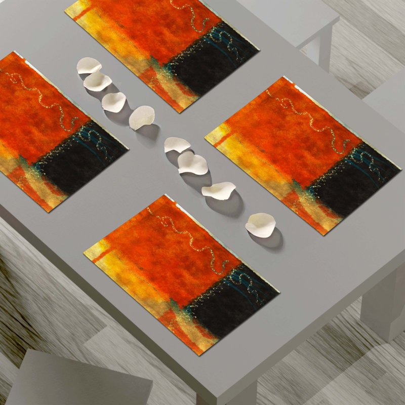 Napperon abstrait en polyester