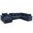 Cloud Modular Sectional Sofa Upholstered Deep Seat Couches With Cupholder Console With Usb Port & Storage Box And An Ottoman-565891340