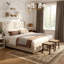 Lit plateforme Mirestone avec garniture cloutée et tête de lit moelleuse-652895318-652895323