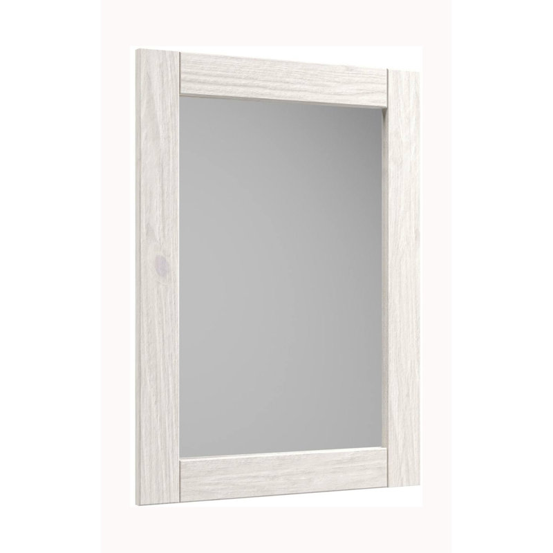 Miroir rustique 28,9 po, blanc
