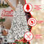 Arbre de Noël enneigé en PVC avec pommes de pin