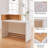 Modern Reception Desk With Counter And Cable Grommet – 47'' Checkout Table For Lobby, Salon, Office