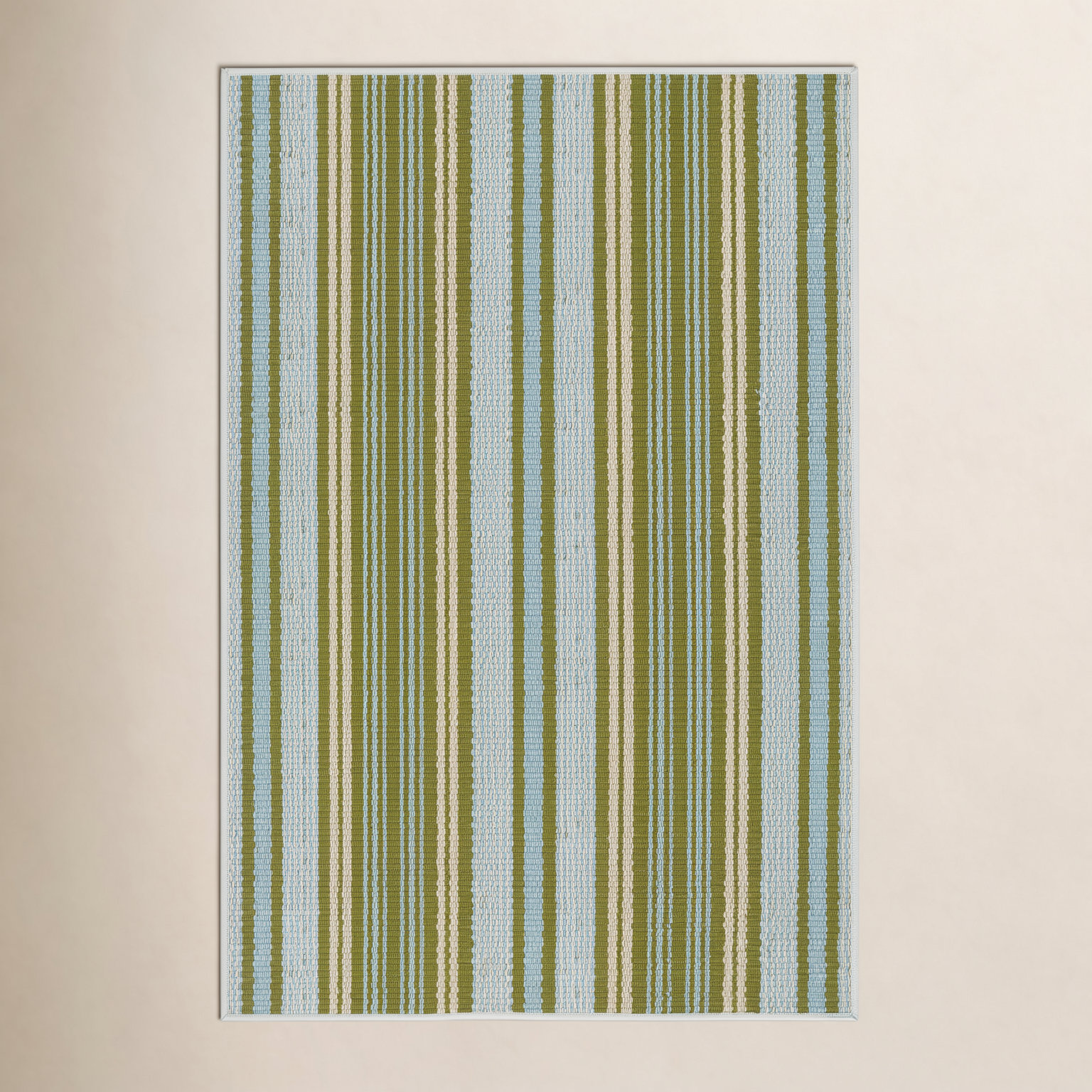 Caravan Stripe Multi Machine Printed Washable Rug, Rectangle 8'6" x 11'6"