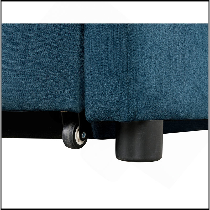 Fauteuil convertible 1pc, Bleu