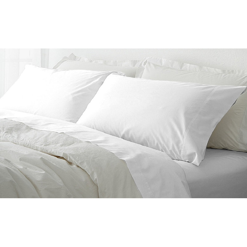 Microfiber Sheet Set, King, White