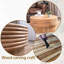 Table basse ronde en bois avec rangement caché