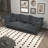 Modern Comfy Upholstered Sofa Cloud Couch-1159150516