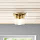 Otto 3 Light Glass Flush Mount