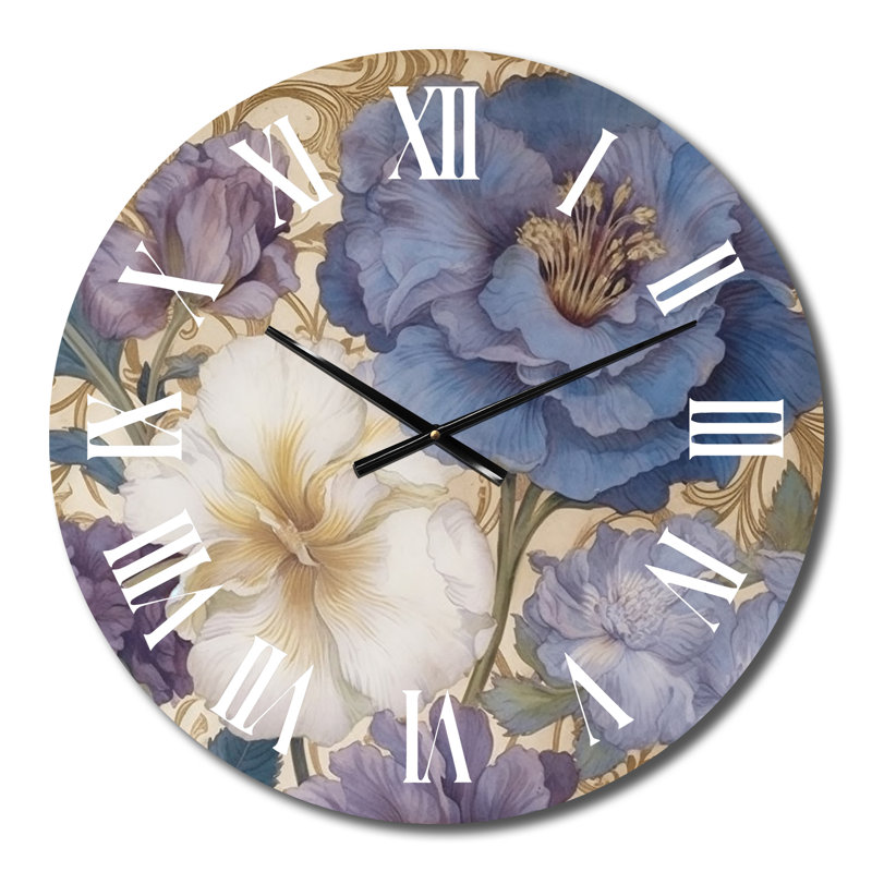 Hibiscus blanc épanouissant - Illustration rétro - Fleurs sauvages, Petit