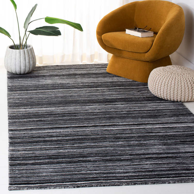 Tapis Elements 701 noir / gris, Rectangle 8 pi x 10 pi