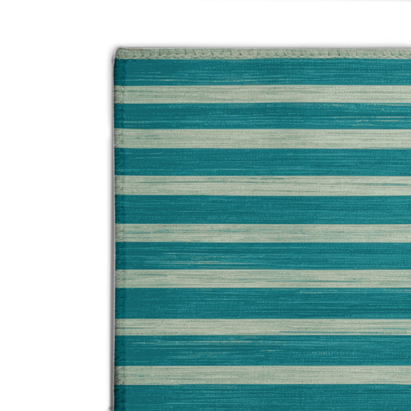 Tapis intérieur / extérieur gris HorizontalStripes, Rectangle 4pi x 6 pi