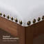 Chaises de salle à manger Parsons blanches, recouvertes de similicuir (lot de 4)-376434618