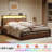 Antioch Modern Bed Frame with 4 Drawers, LED Light and Charging Station-1916939460-1898476079