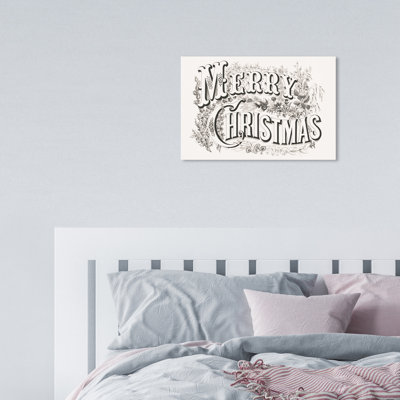 Christmas Ornate - Textual Art On Canvas