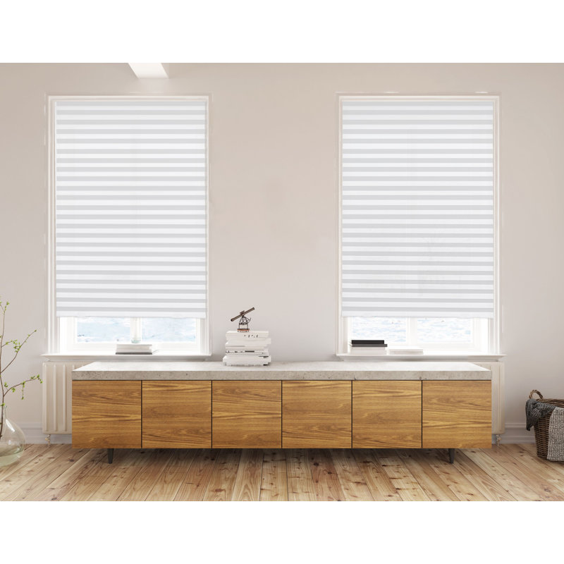 Cordless Sheer Pleated Shade, 48"W x 72"L
