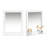 Wall Mounted Bathroom Mirror with Storage Shelf, Vanity Mirror, White