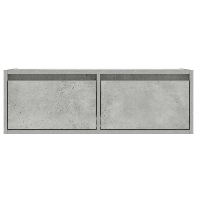 Exuma TV Stand, 25cm H x 75cm L x 35.5cm W, Concrete Grey