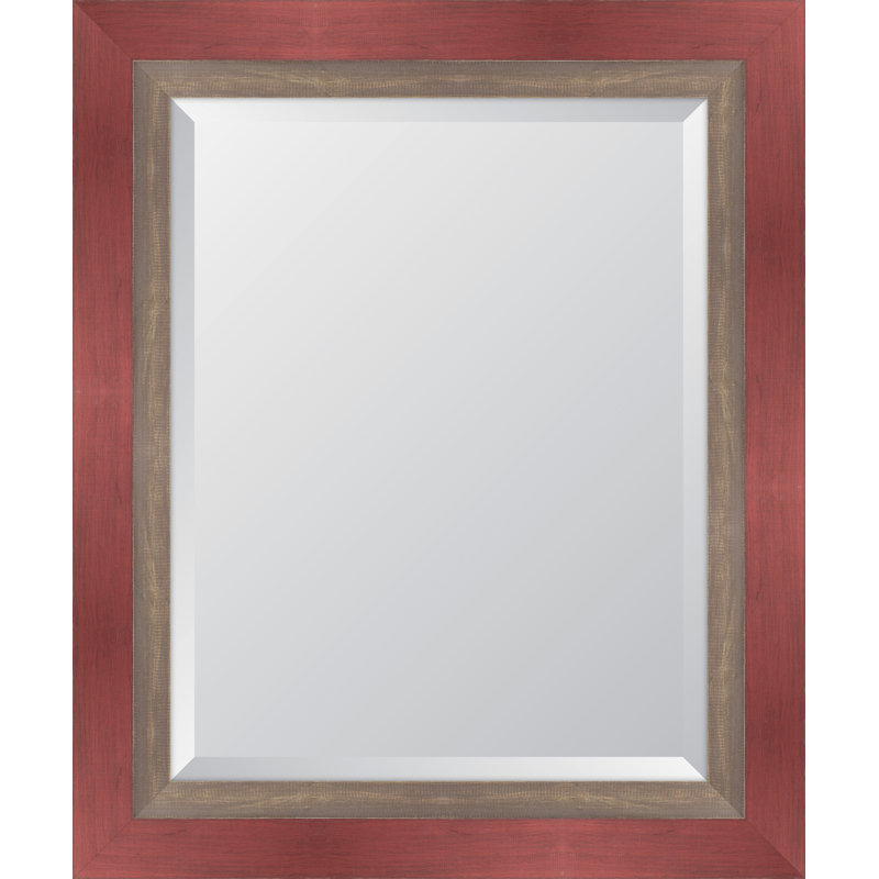 Miroir mural, H 34 po x l 28 po, Épice d'automne