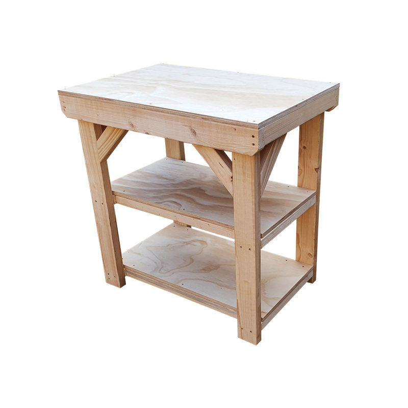 Norborne 60cm Solid + Manufactured Wood Craft Table, 90cm H x 120cm W x 60cm D