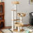 5 Tiers Cat Tree with Condons,Perch,Scratching Posts