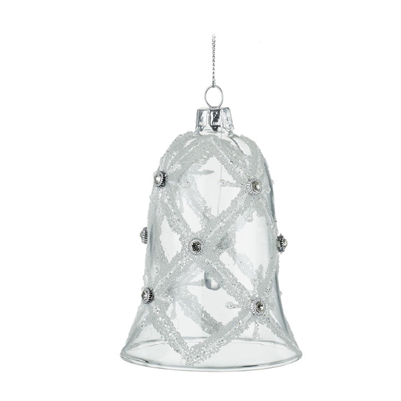 10cm Glass Holiday Shaped Ornament