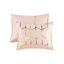 Édredon Blush avec coussins triangulaires métalliques avec tissage contemporain