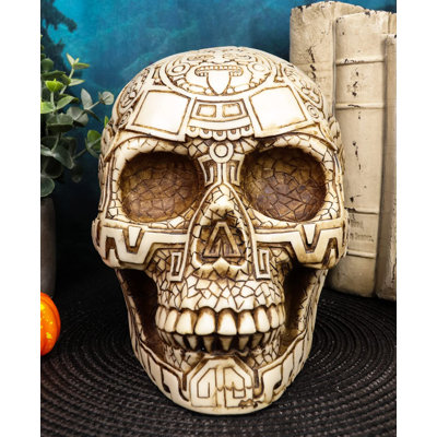 Figurine crâne de dieux aztèque Crystopher