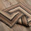  Tapis noir / gris à motif géométrique en jute tressé-1406877644