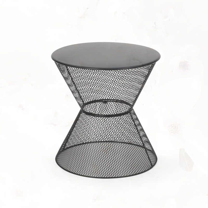 17.7W SIDE TABLE, Matte Black