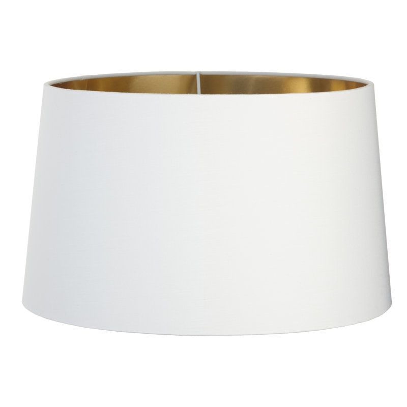 34cm Linen Empire Lamp Shade, Opal
