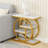 Wood and Metal 4-Tier End Table-1826771373-1826771369