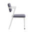 Chaise de bureau en métal avec coussin rembourré